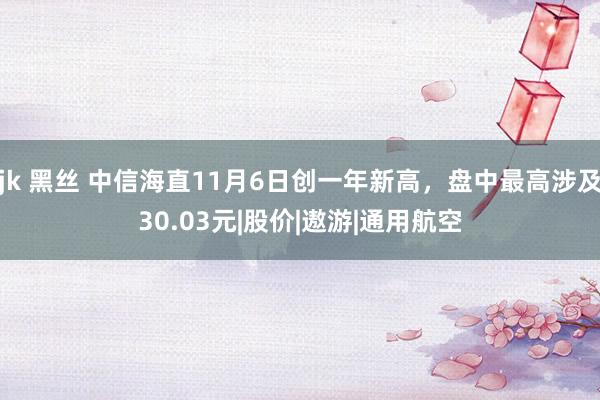 jk 黑丝 中信海直11月6日创一年新高，盘中最高涉及30.03元|股价|遨游|通用航空