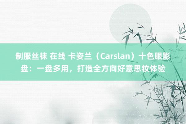 制服丝袜 在线 卡姿兰（Carslan）十色眼影盘：一盘多用，打造全方向好意思妆体验