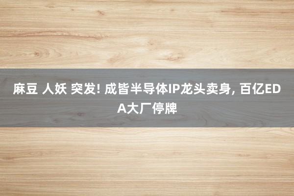 麻豆 人妖 突发! 成皆半导体IP龙头卖身， 百亿EDA大厂停牌