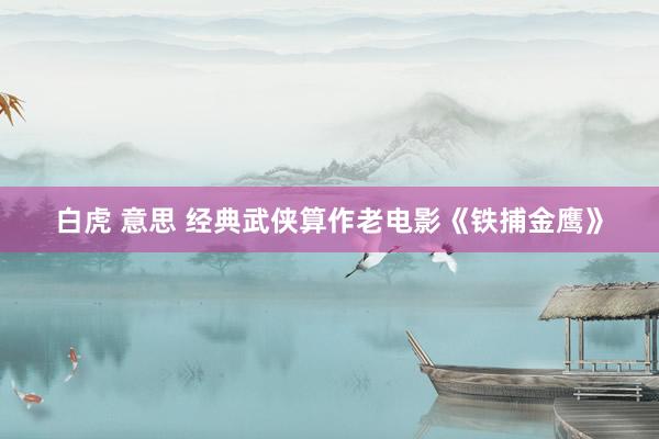 白虎 意思 经典武侠算作老电影《铁捕金鹰》